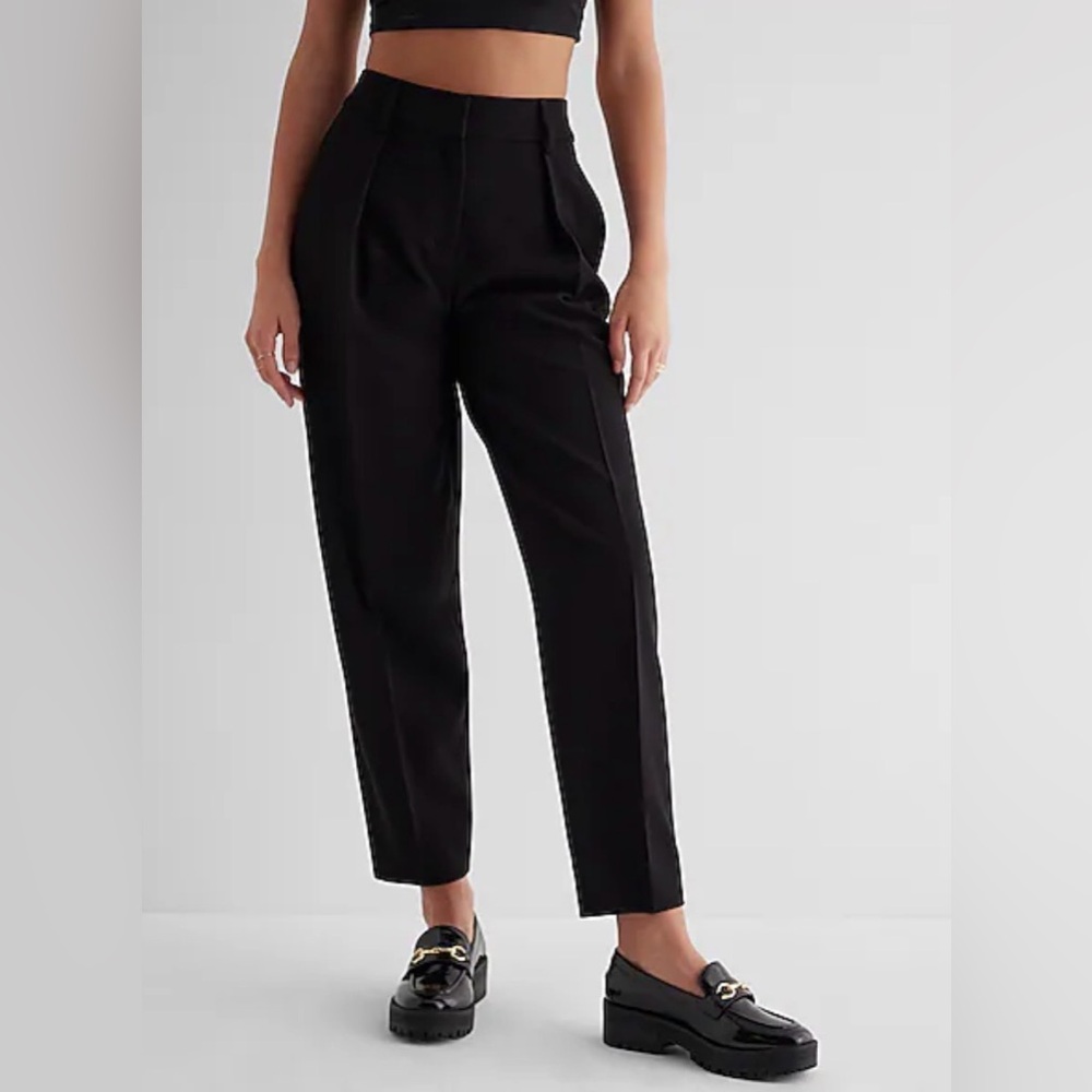 Express Black Straight Leg Women's Pants/ trousers - Picture 3 of 7